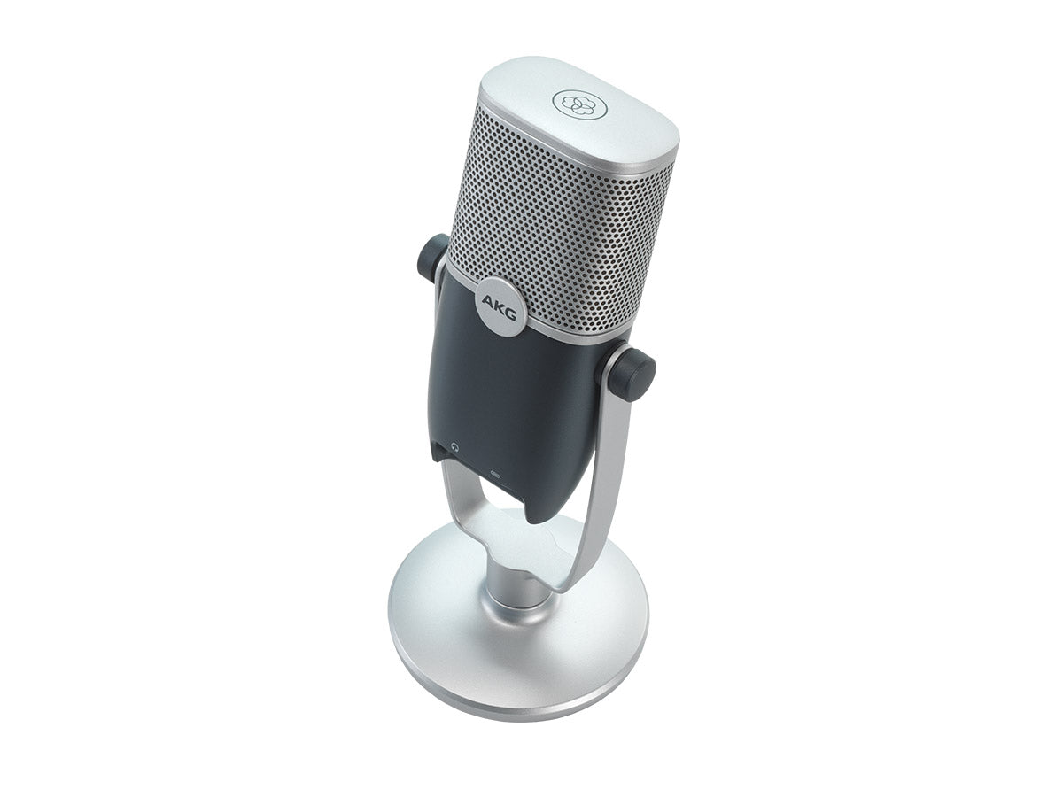 AKG ARA USB-C condenser microphone with dual 24-bit/96kHz sound card