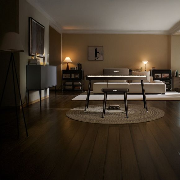 Donner DKB-100 pianokrakk, matt-sort