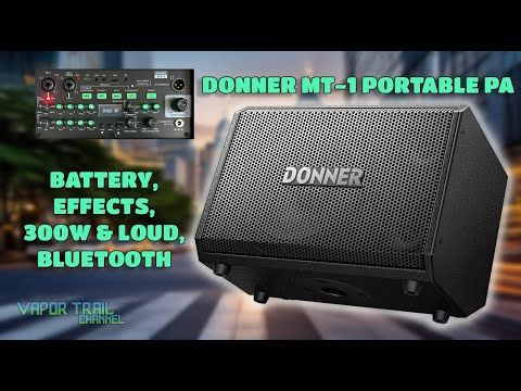 Donner MT-1 aktiv høyttaler - Oppladbart batteri – opptil 6 timers bruk