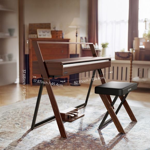 Donner Oura R300 el-piano valnøtt