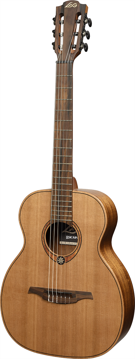 Lâg ESCAPADE-N-RCE Nylon Red Cedar Electric Acoustic