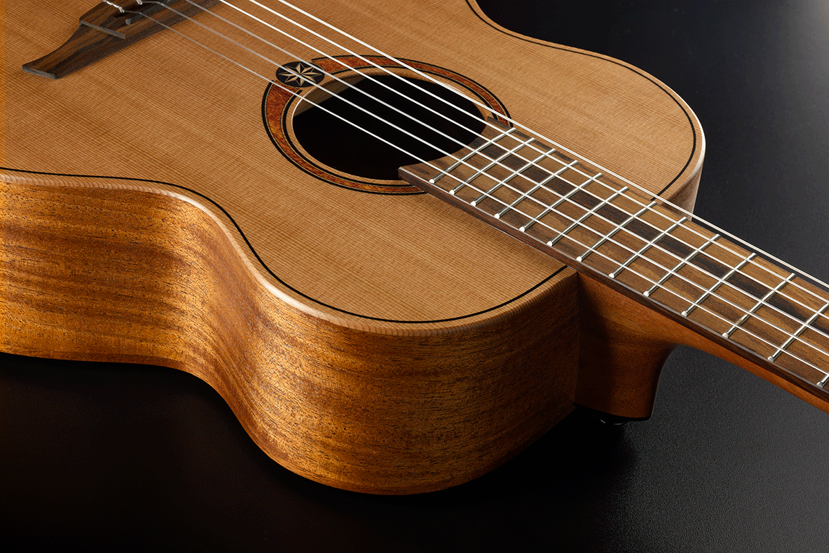 Lâg ESCAPADE-N-RCE Nylon Red Cedar Electric Acoustic
