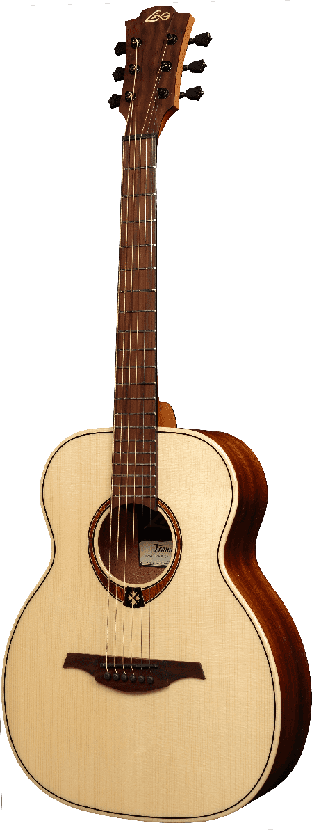 Lâg Guitars TRAVEL-SPE Travel guitar Solid Engelmann spruce top, Electro