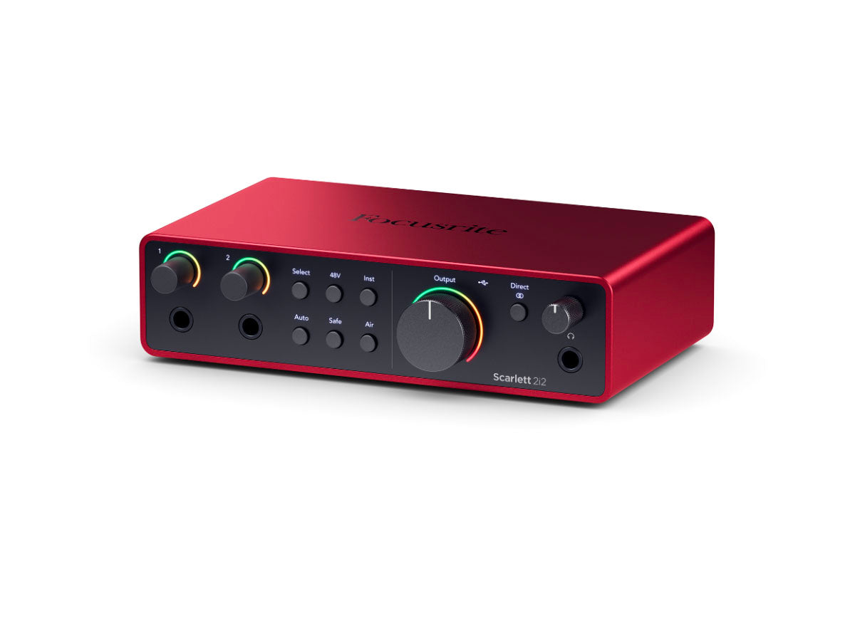 Focusrite Scarlett 2i2 Gen4 USB-lydkort, 2 inn/2 ut