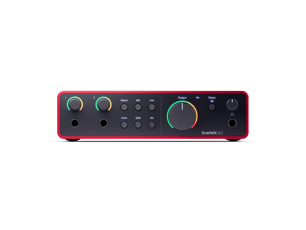 Focusrite Scarlett 2i2 Gen4 USB-lydkort, 2 inn/2 ut