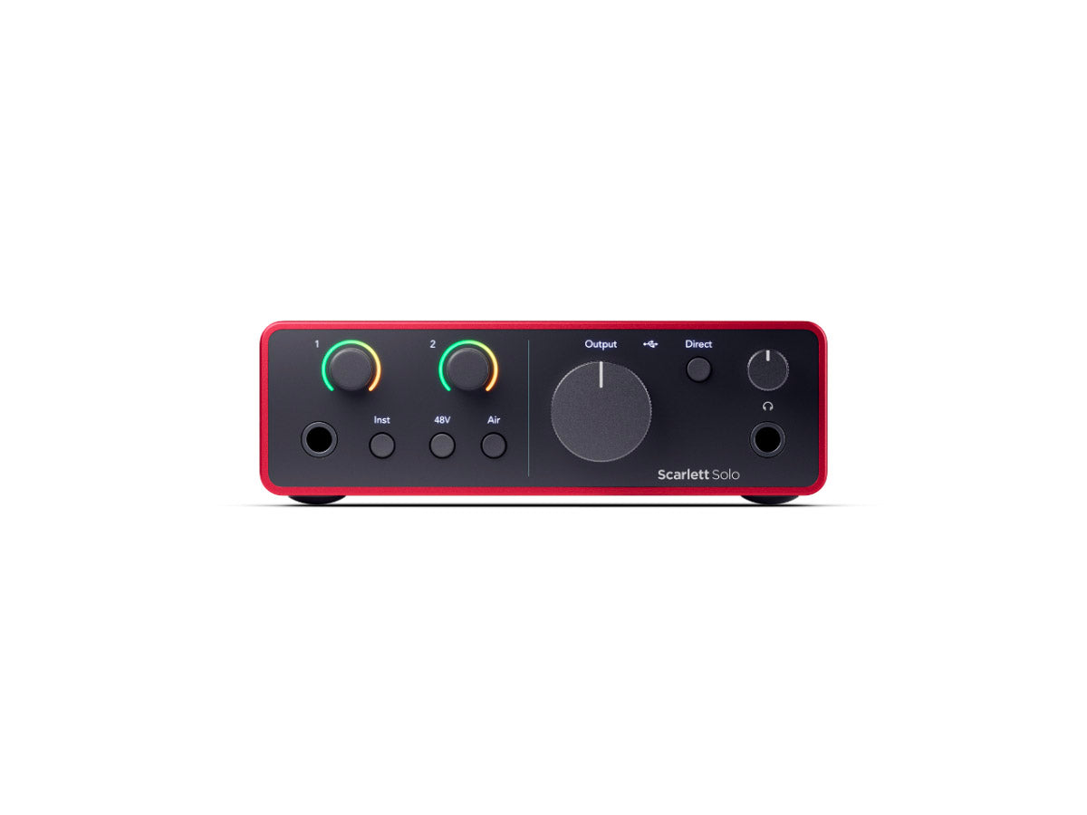 Focusrite Scarlett Solo Gen4 USB-lydkort, 2inn/2ut