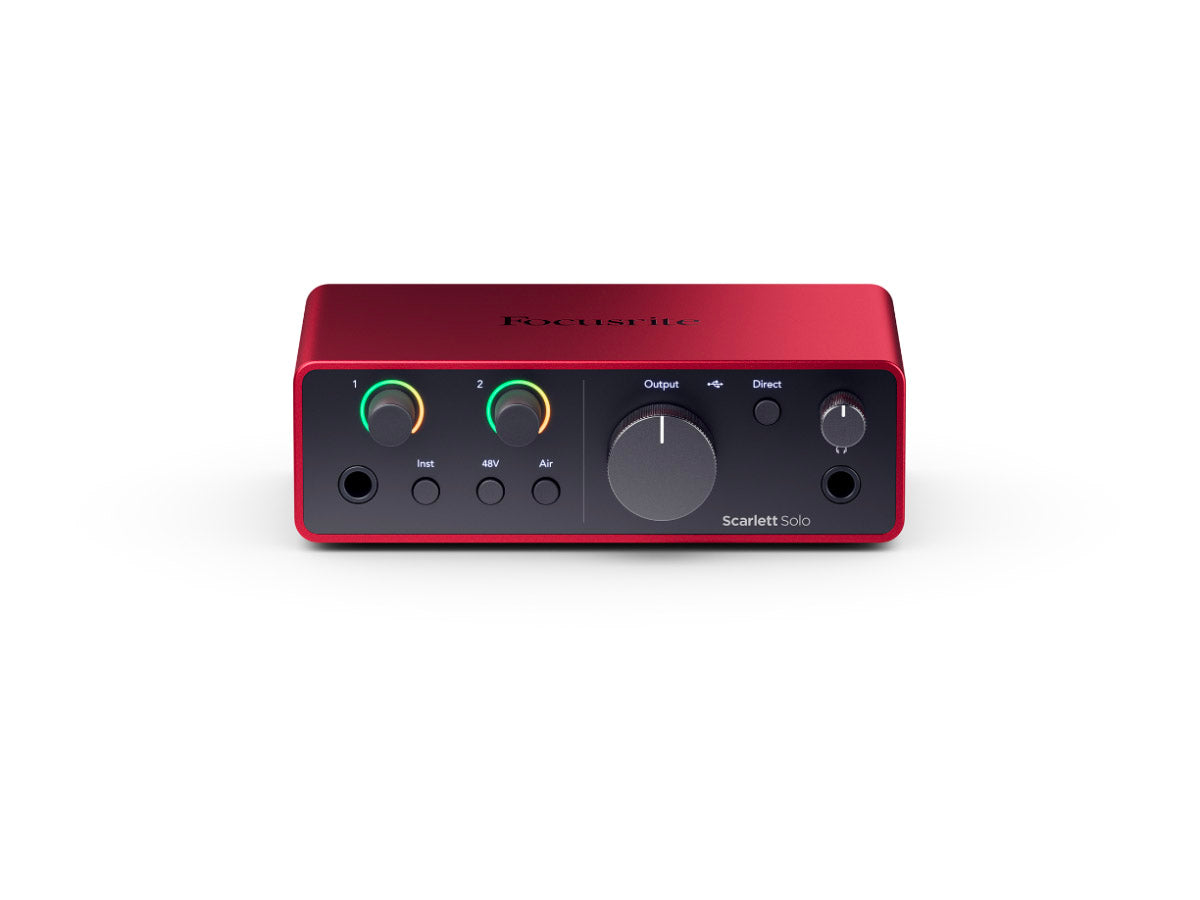 Focusrite Scarlett Solo Gen4 USB-lydkort, 2inn/2ut