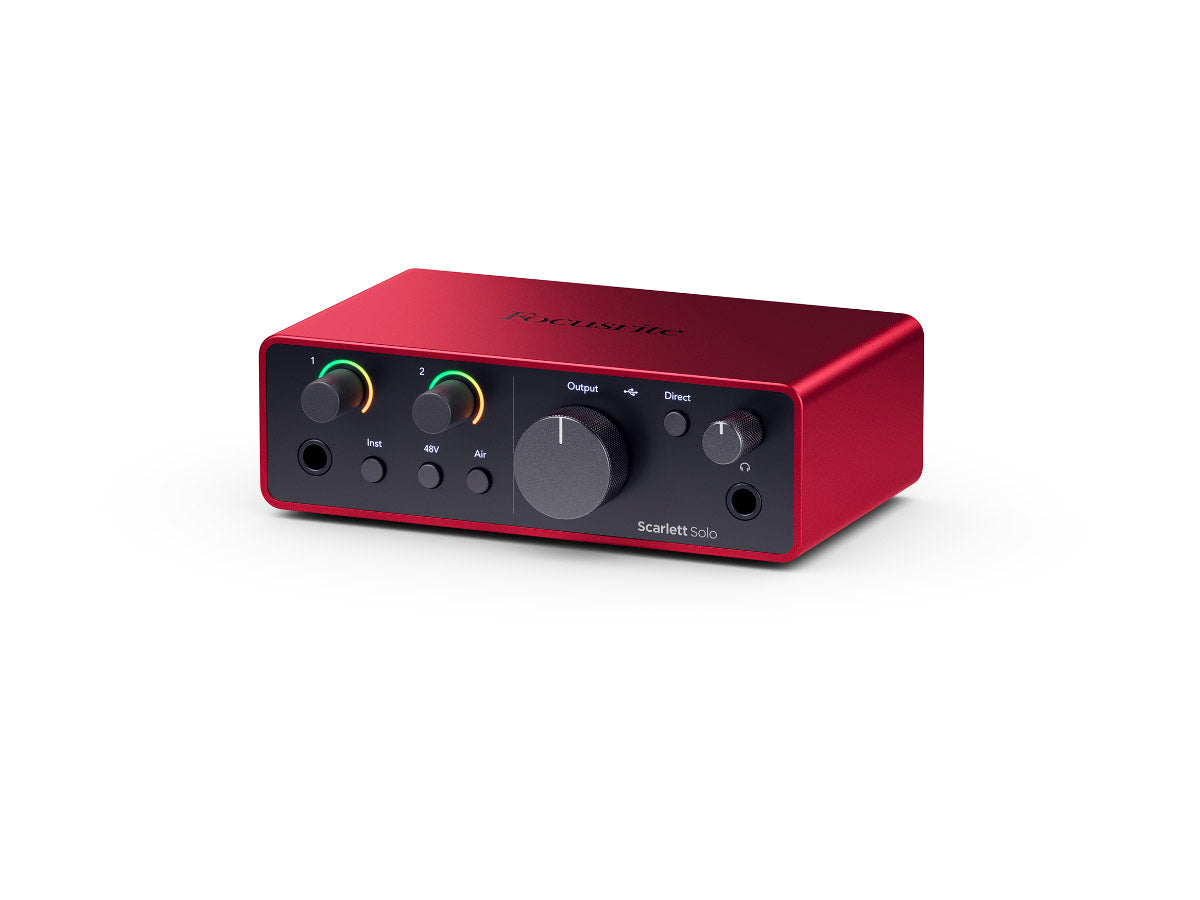 Focusrite Scarlett Solo Gen4 USB-lydkort, 2inn/2ut