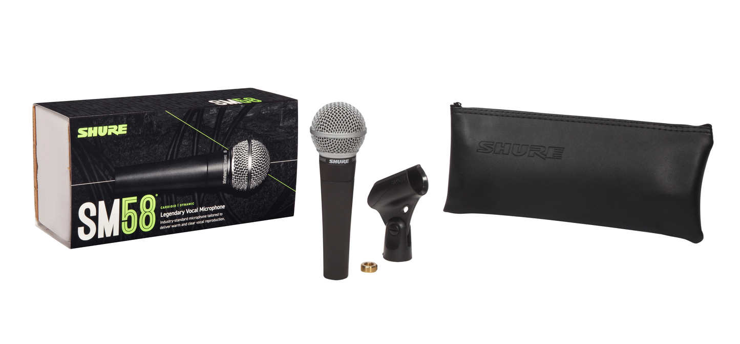 Shure SM58-LCE Microphone Dynamic Cardioid, Vocal