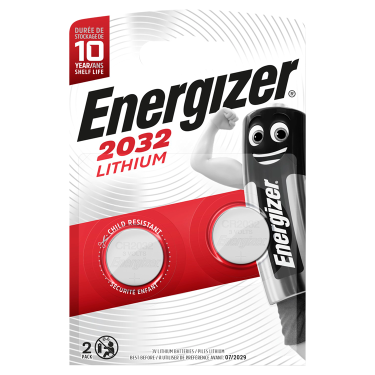 Energizer Lithium Miniature CR2032 2 pack