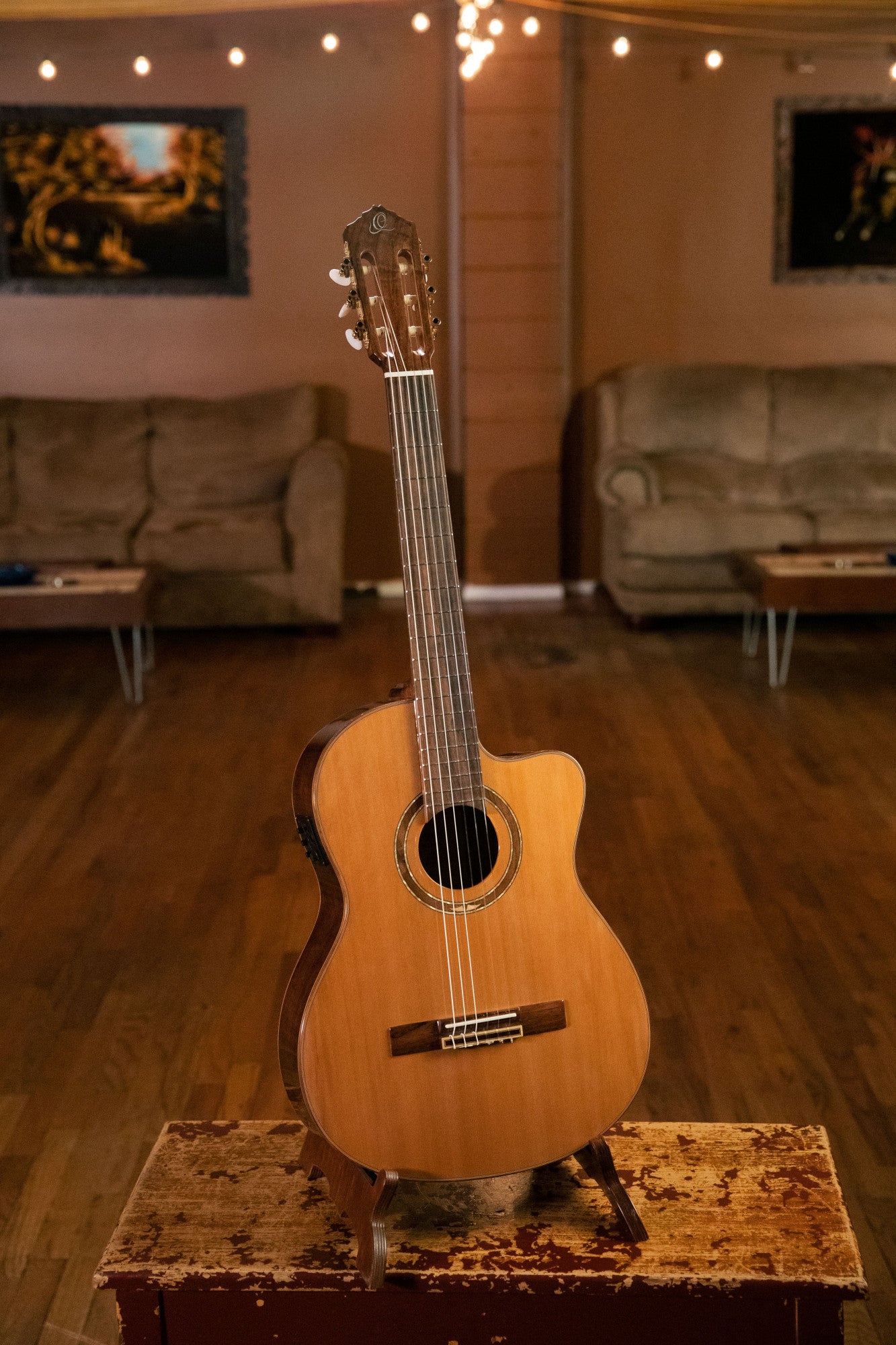 Ortega RCE159MN 4/4 Size, med mik, Medium neck klassisk gitar