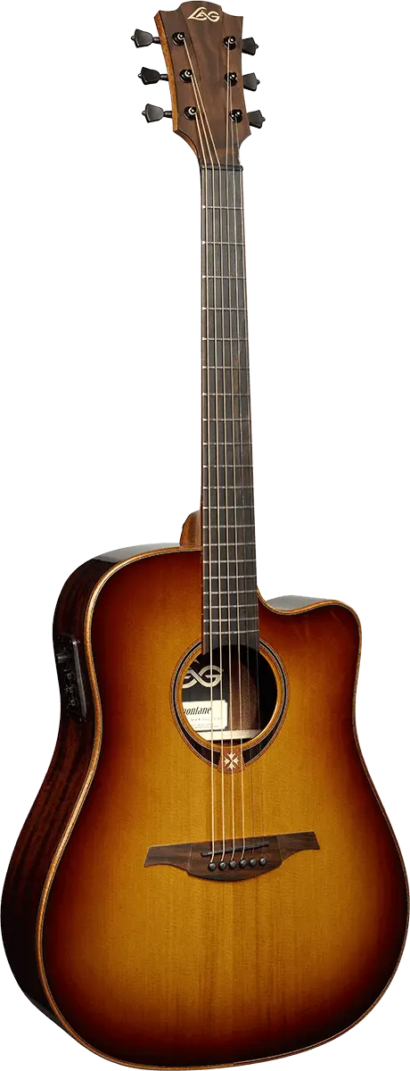 LÂG T118DCE BRS  Dreadnought cutaway electro brown shadow