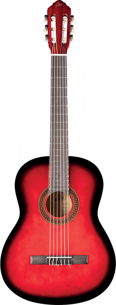 Eko CS-10 Red Burst - Klassisk gitar inkl.bag 4/4
