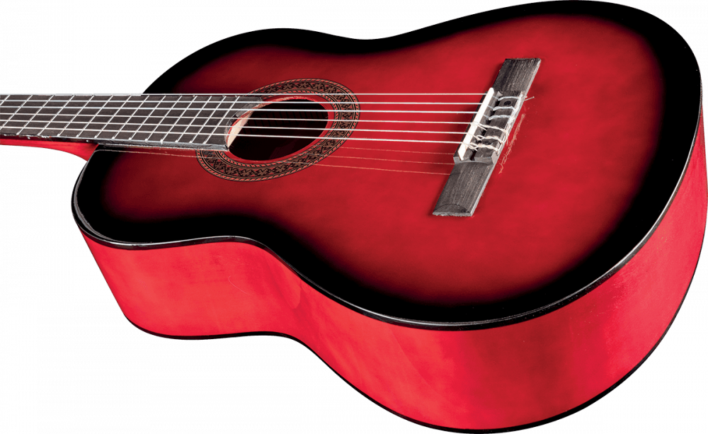 Eko CS-10 Red Burst - Klassisk gitar inkl.bag 4/4