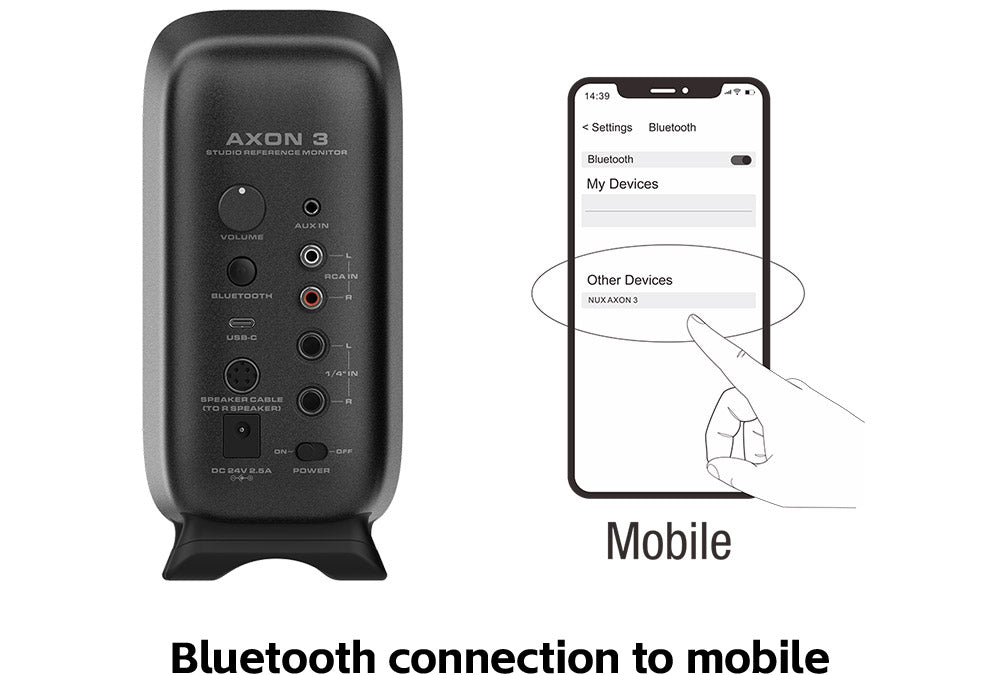 NUX NFM 03 AXON 3 Studio Monitor MED BAG