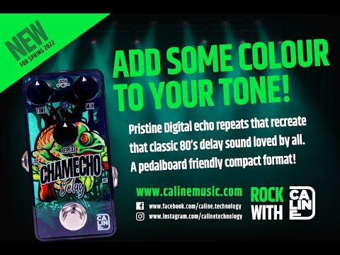 Caline G-009 Chamecho Delay gitar-effekt-pedal, BLACK FRIDAY!