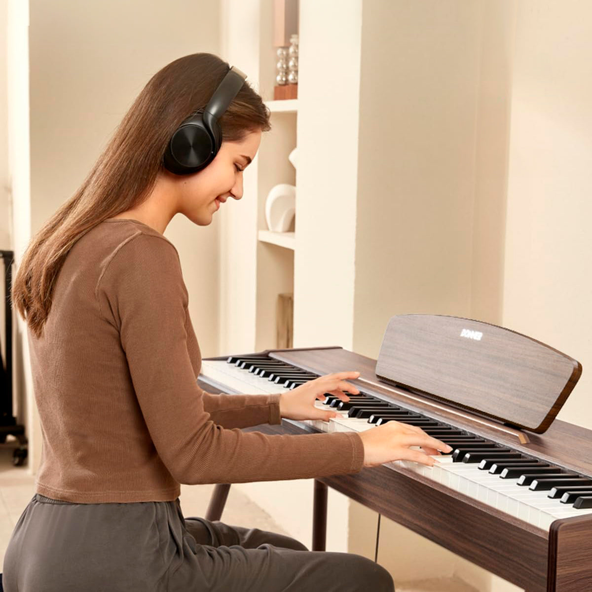 Donner DDP-80 el-piano valnøtt, 88-tag