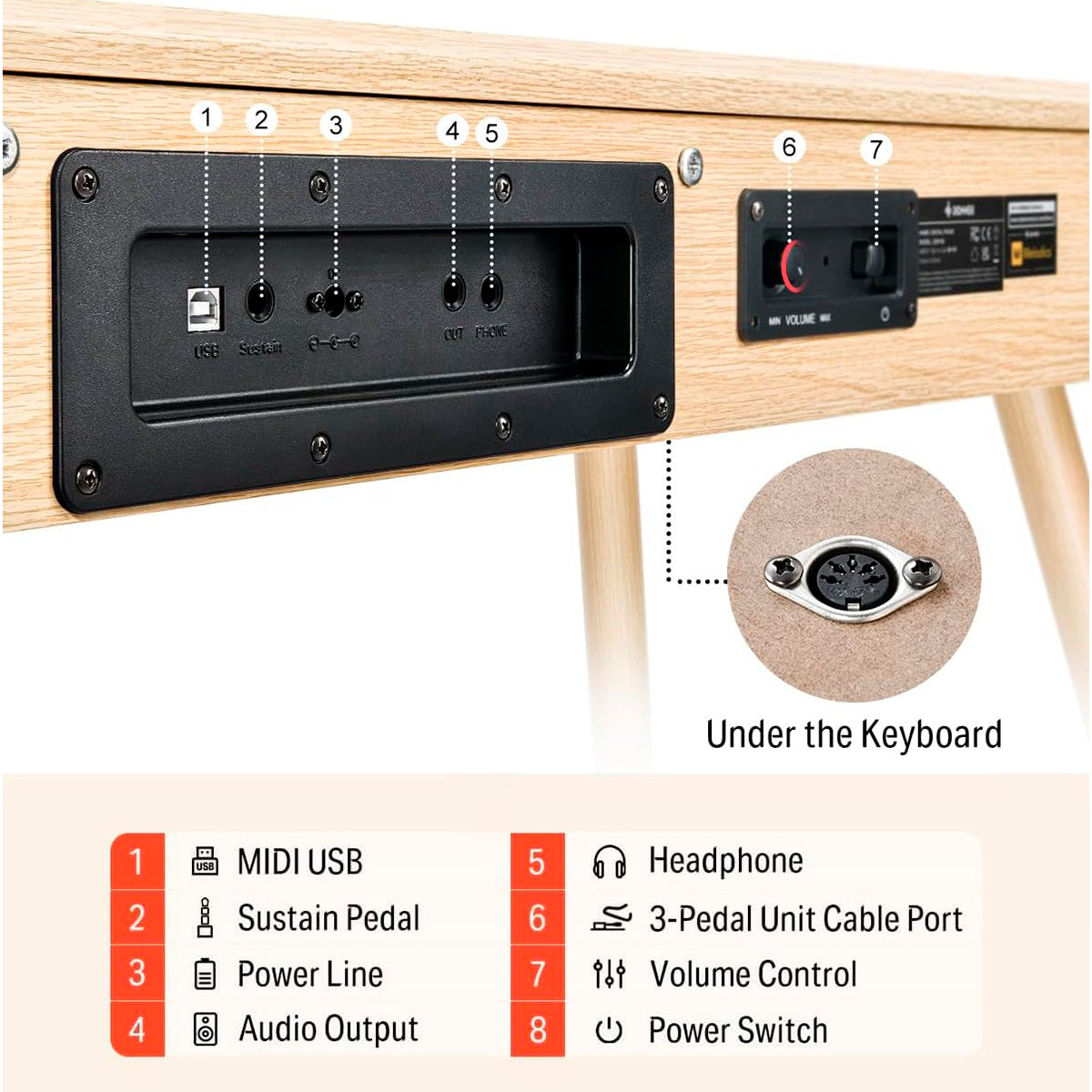 Donner DDP-80 el-piano beige
