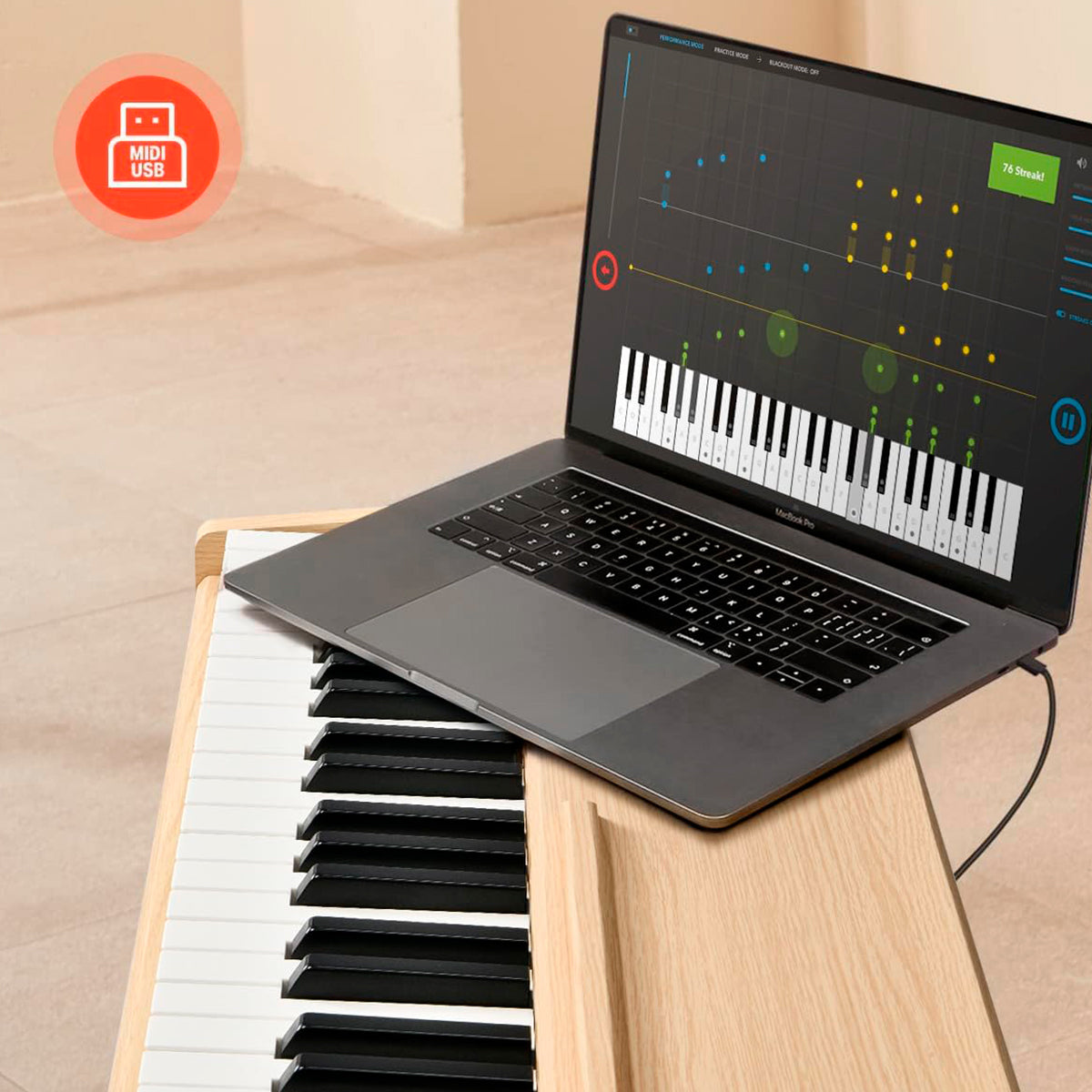Donner DDP-80 el-piano beige