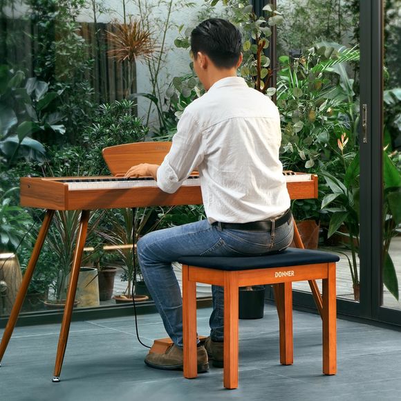 Donner Bench pianokrakk tre / wood