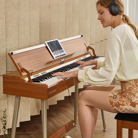 Donner DDP-80 PLUS el-piano + pianokrakk og hodetelefoner
