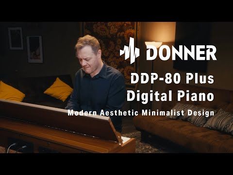Donner DDP-80 PLUS el-piano + pianokrakk og hodetelefoner