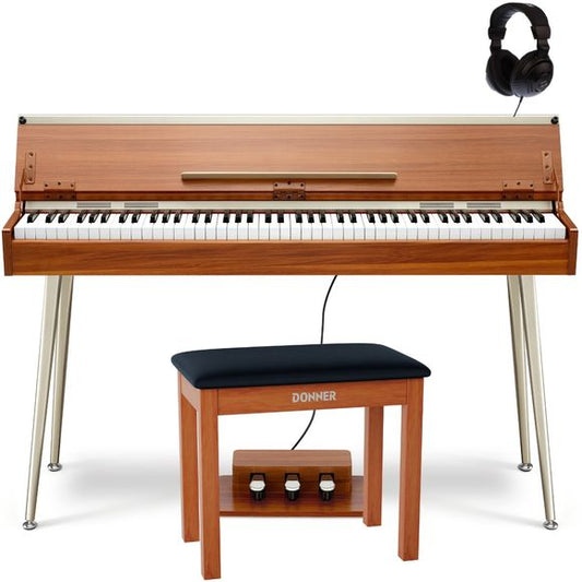 Donner DDP-80 PLUS el-piano + pianokrakk og hodetelefoner