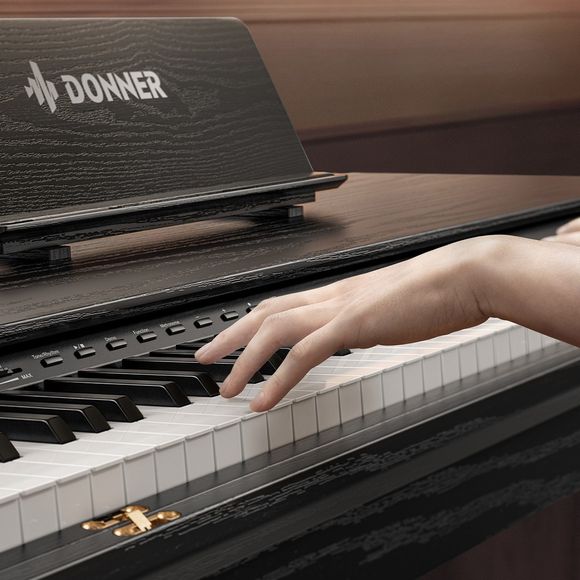 Donner DHP-600 el-piano, sort