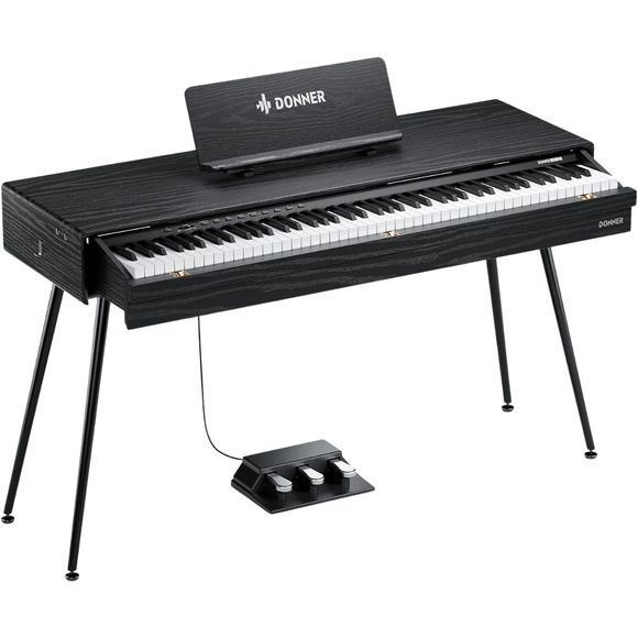 Donner DHP-600 el-piano, sort