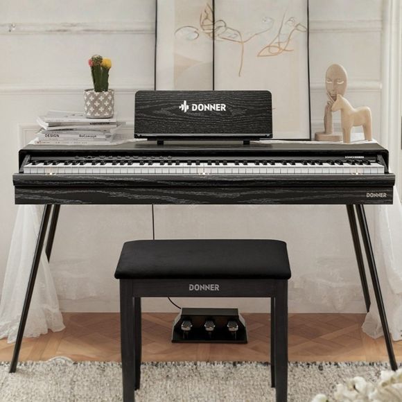 Donner DHP-600 el-piano, sort