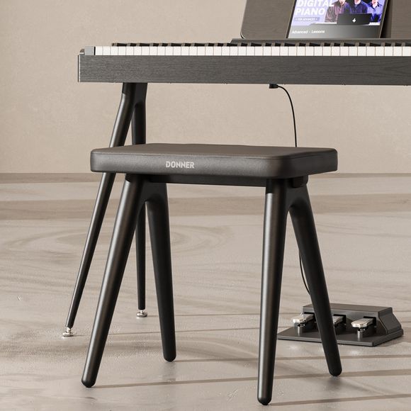 Donner DKB-100 pianokrakk, matt-sort