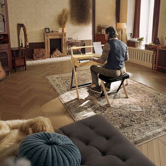 Donner DKB-300 pianokrakk light wood