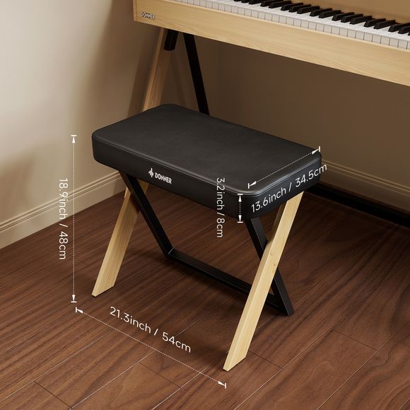 Donner DKB-300 pianokrakk light wood