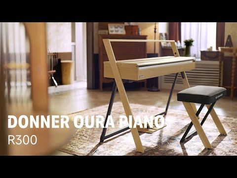 Donner Oura R300 el-piano light wood