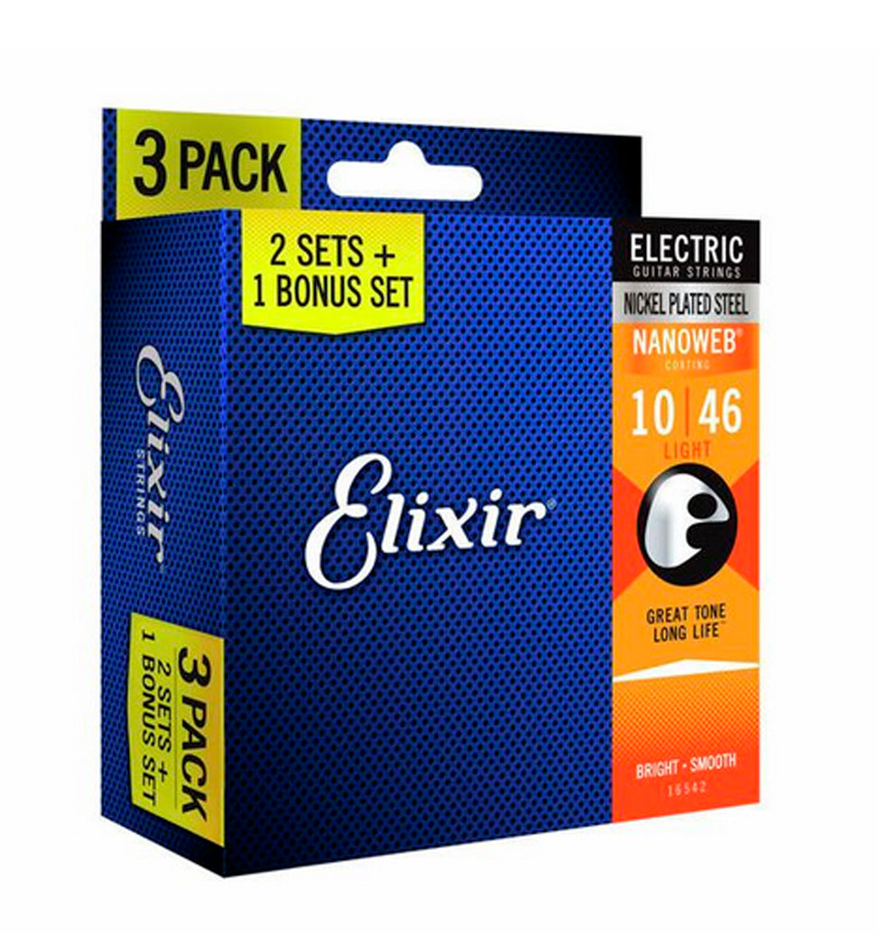 Elixir 3-pack Electrick 010 - 046