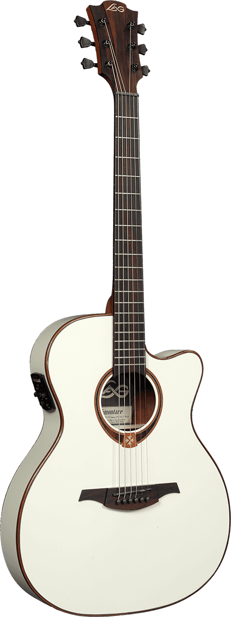 LÂG T118ASCE IVO  Auditorium,slim,cutaway,electro,hvit