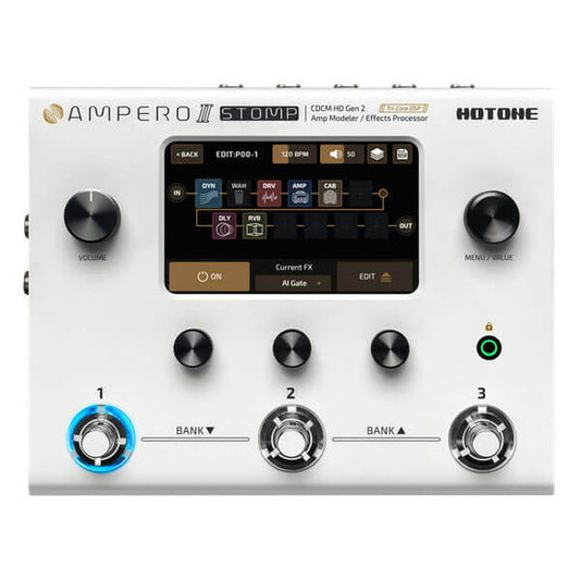 Hotone MP-300 Ampero II Stomp gitar-multieffekt-pedalboard