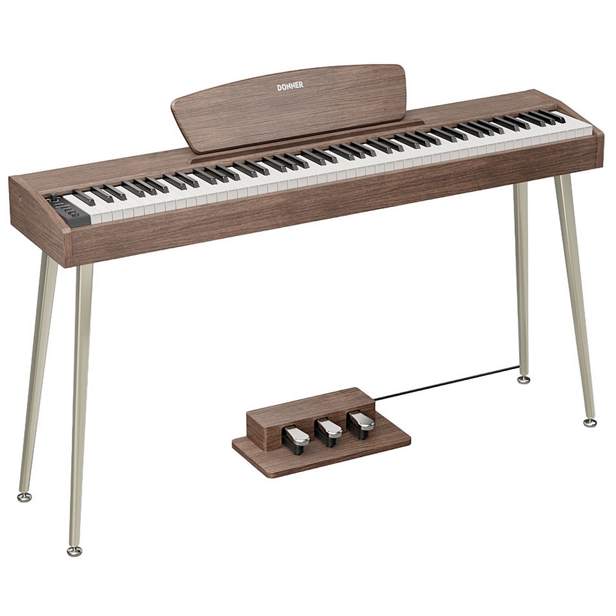 Donner DHP-100 Pro Walnut digitalpiano, stagepiano - NYHET!