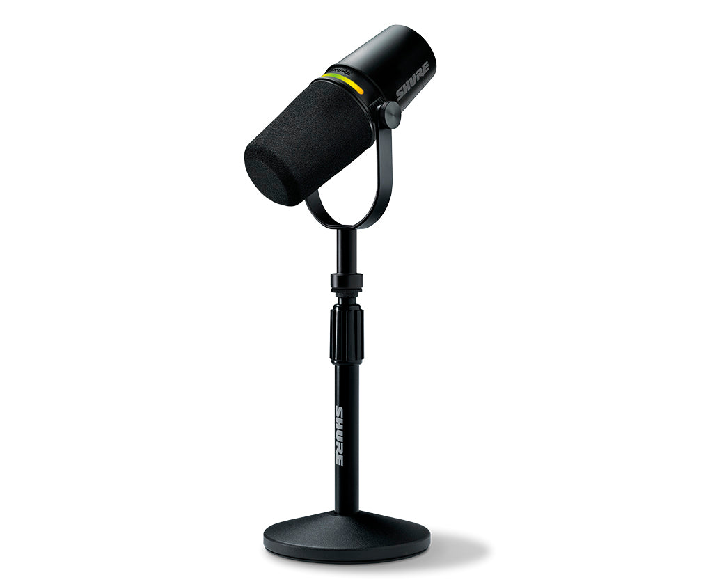 Shure MV7+-K-BNDL vokalmikrofon med XLR/USB-C + GATOR skrivebordsstativ