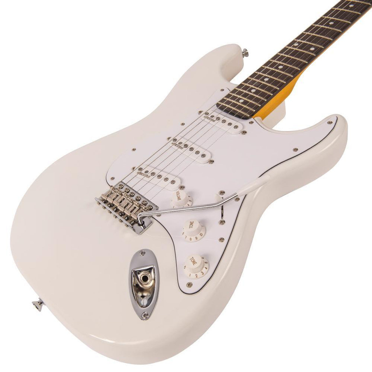 Vintage V6 Fillmore Olympic White el-gitar