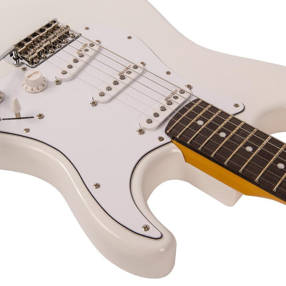 Vintage V6 Fillmore Olympic White el-gitar