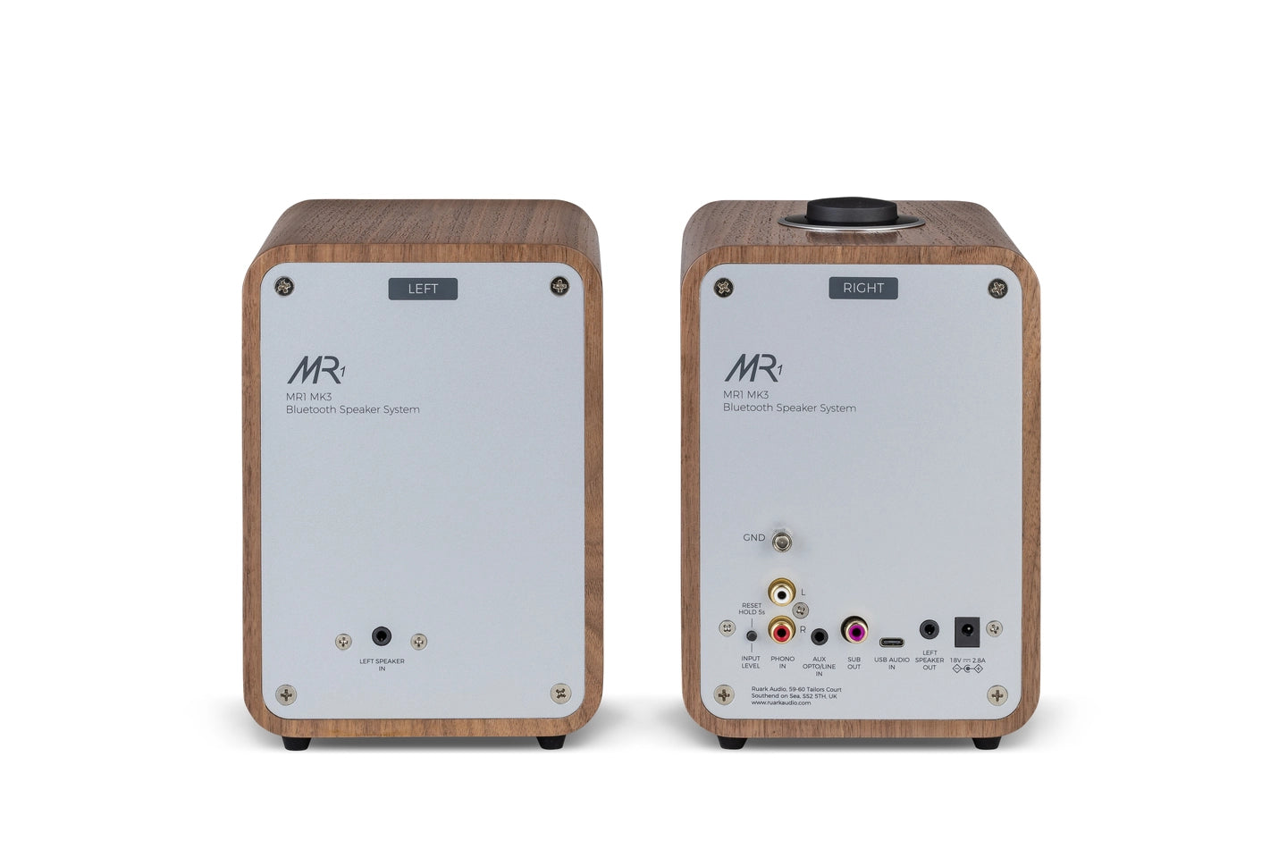 Ruark MR1 Mk3 / Rega Planar 1, Walnut Aktive høyttalere og platespiller