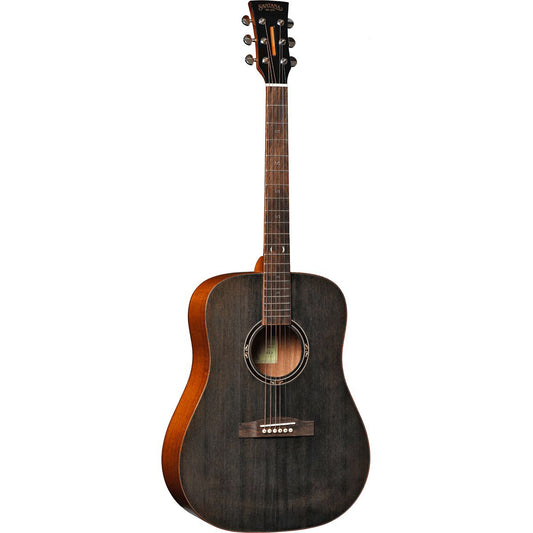 Santana Player D10 BK stålstrengsgitar black see through